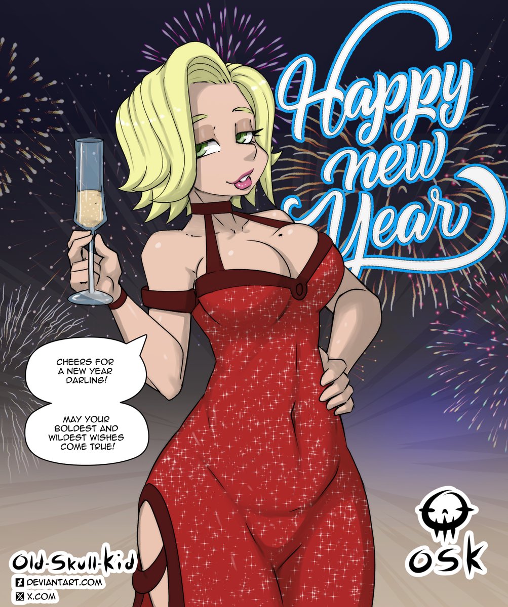 Happy new year 2025! 
I thank you all for another year! 
May the new year comes with better things for all of you!

#NewYear2025 #originalcharacterart