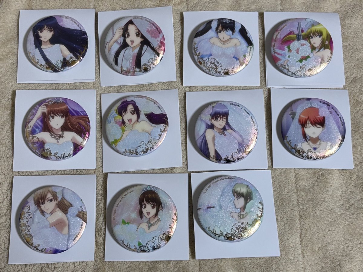 銀魂 予約してた花嫁EDと中華風EDの缶バッジようやく届いたぁぁぁ