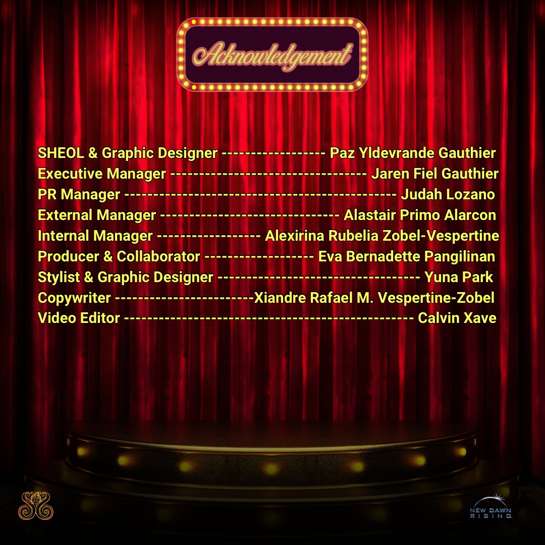 ACKNOWLEDGEMENT

      #ANightOfTimelessSoirée  
      #FemmeFataleFantasia 
      #LightsCameraLuxe 
      #AbodeOfTheDead 
ㅤ