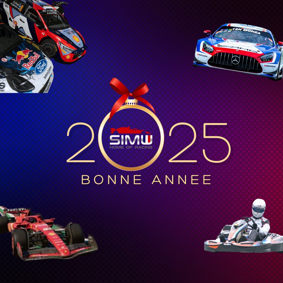Toute l'équipe de Motorsport Simu vous souhaite une bonne année 2025 !

Plein de belles choses pour cette nouvelle année, en espérant le plein de victoires ! 

#MSimu #Simracing #HomeOfRacing