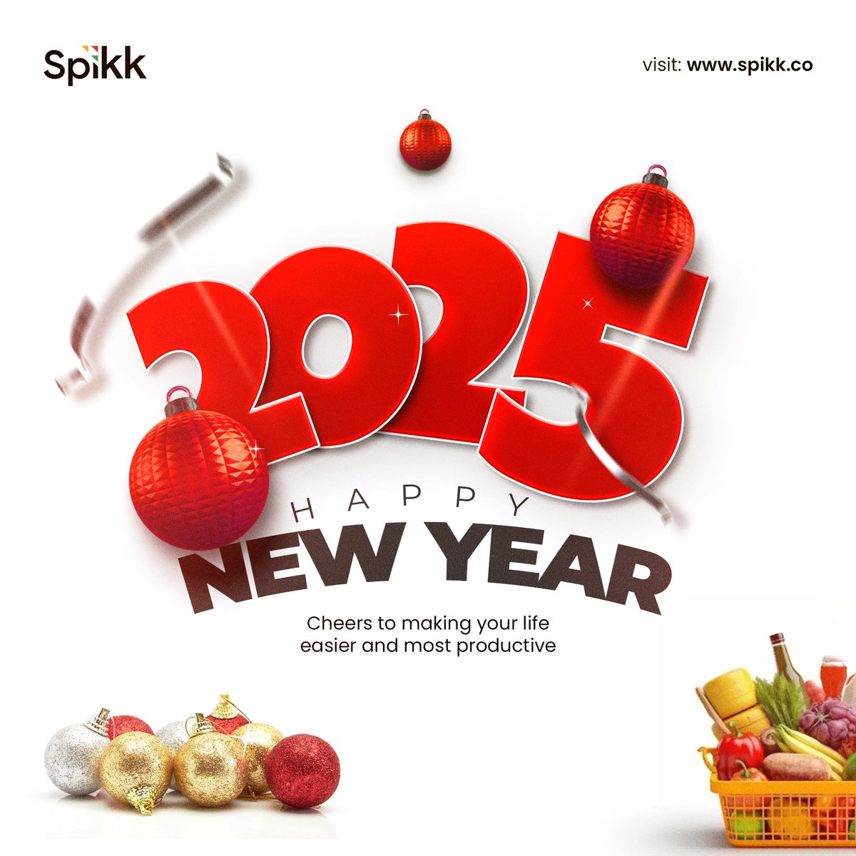 Spikk_co's tweet photo. Here’s to making your life easier this new year🥂
Welcome to 2025! https://t.co/CncDWTjjA4