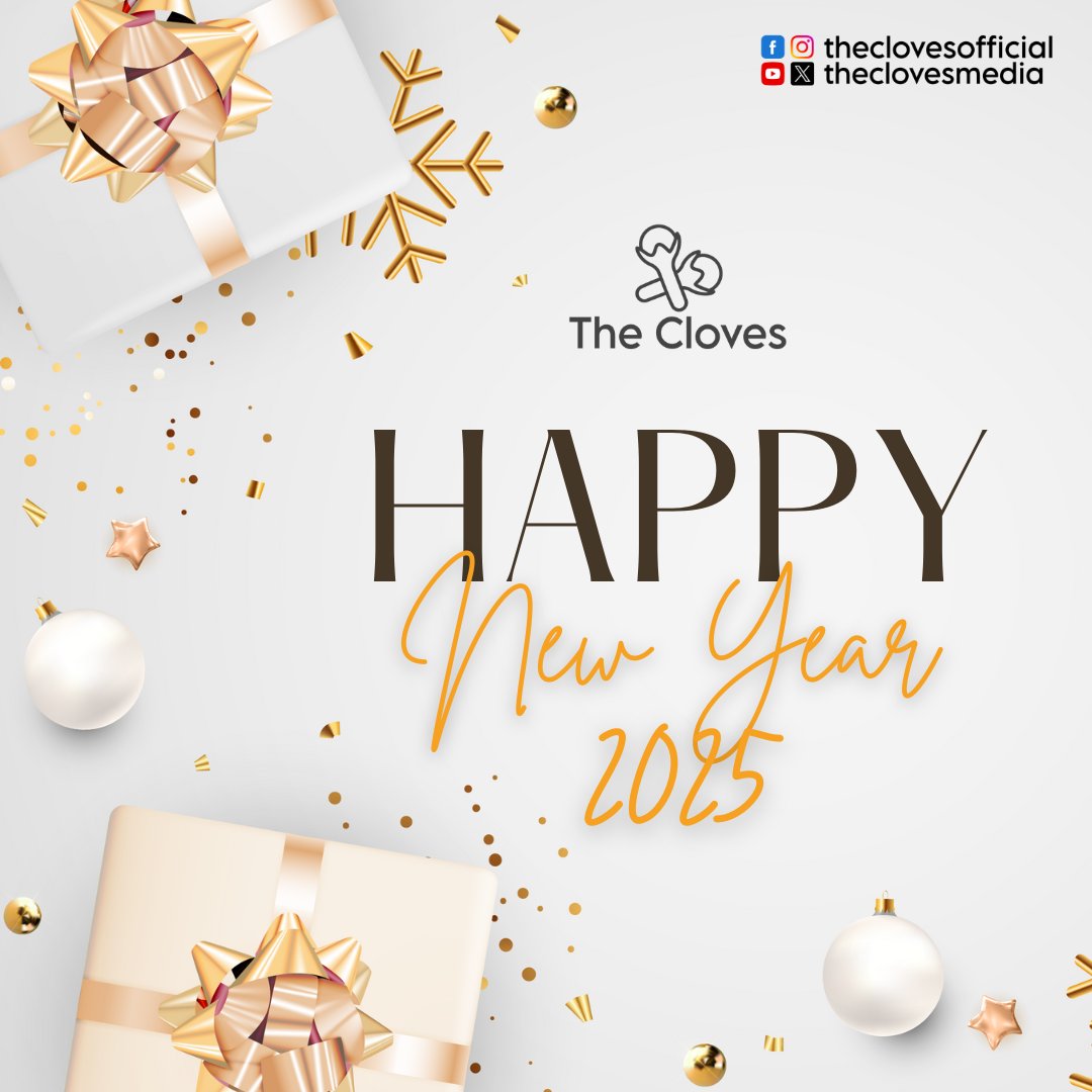 theclovesmedia's tweet photo. Happy New Year 2025 everyone 🎊🙌
.
.
#happynewyear #happynewyear2025 #newyear2025 #newyearpost #happy2025 #thecloves https://t.co/lp2Pg7qphO