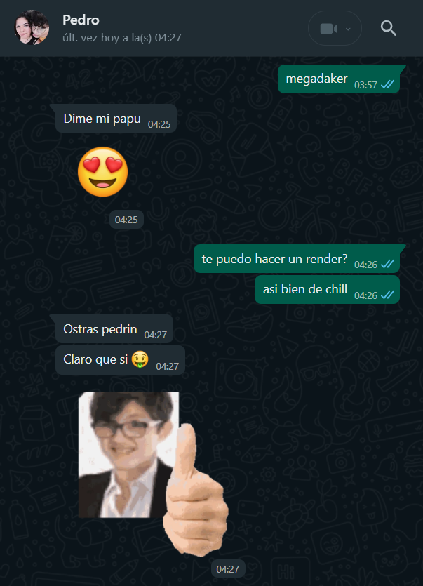 ✨1 YEAR OF RENDERS ✨

🔥Dia 1/365 <a href="/MegaDeker/">MegaDeker</a>

Comienza el reto, 365 dias, 365 renders, a darle con TODO!!!!

Literalmente vino de pescar (Córdoba 🇦🇷)
#1YearOfRenders #render #minecraft #blender