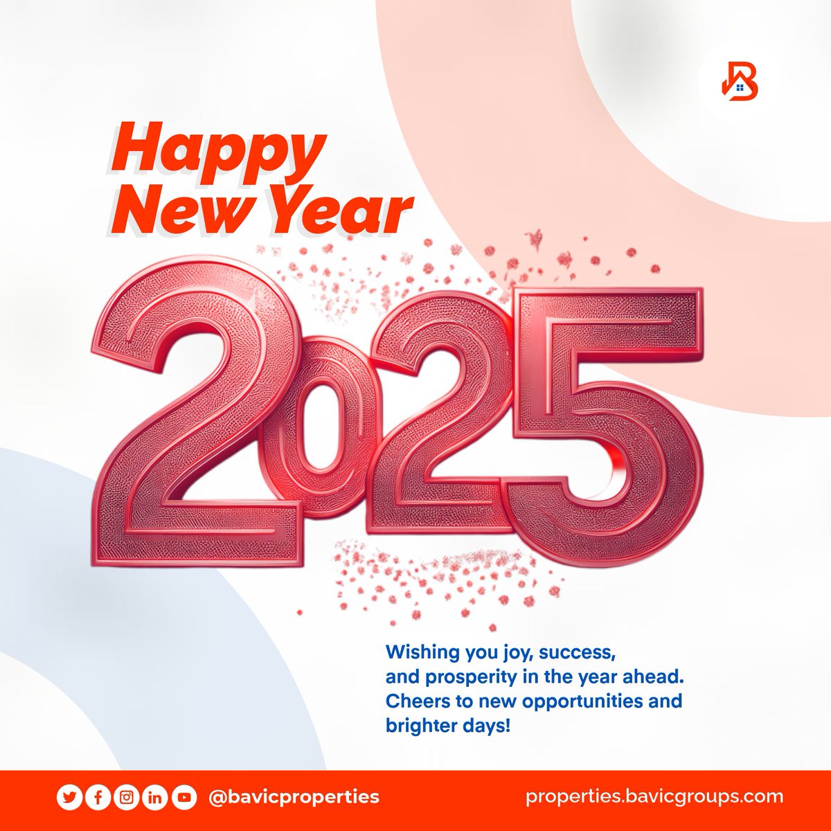 Happy New Year 2025! 🎉🎊

Wishing you joy 😊, success 🏆, and prosperity 💰 in the year ahead. Cheers 🥂 to new opportunities 🌟 and brighter days ahead! ✨

#HappyNewYear2025 #NewBeginnings #Success #Prosperity #Opportunities #BrighterDays #JoyfulMoments #CheersToGrowth