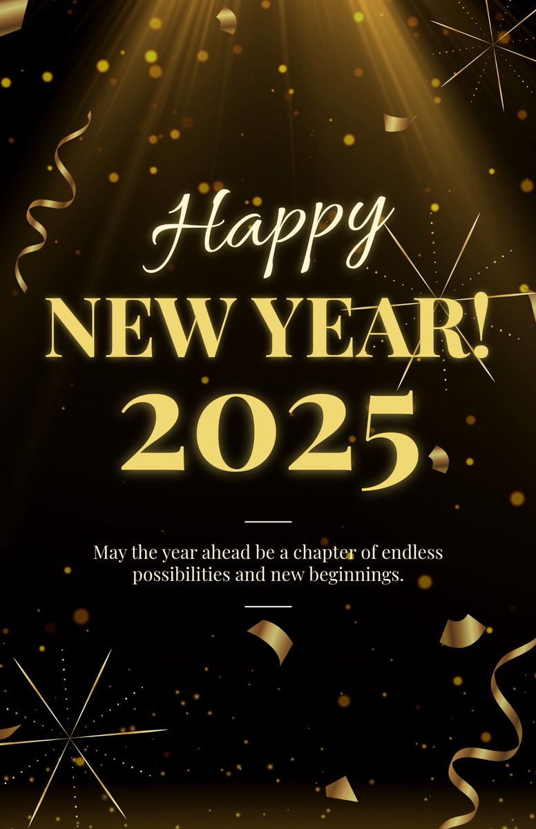 We wish a new year filled with blessings, and all the goodness that the Universe has to offer.

#blessed #NewYear2025