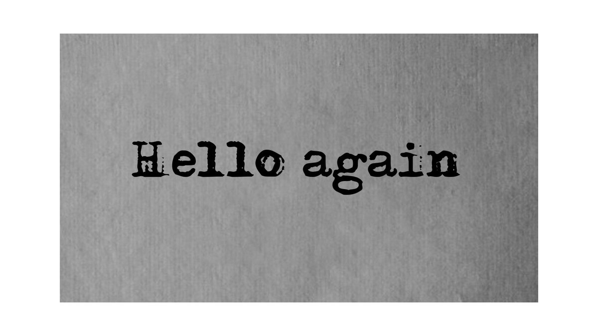 Guten Tag!

Ich bin erneut #neuhier.

*

Für den Beginn danke ich jedem, der meinem Neustart durch Teilen Reichweite schenkt! 

(sagt man noch 'Retweet'?)