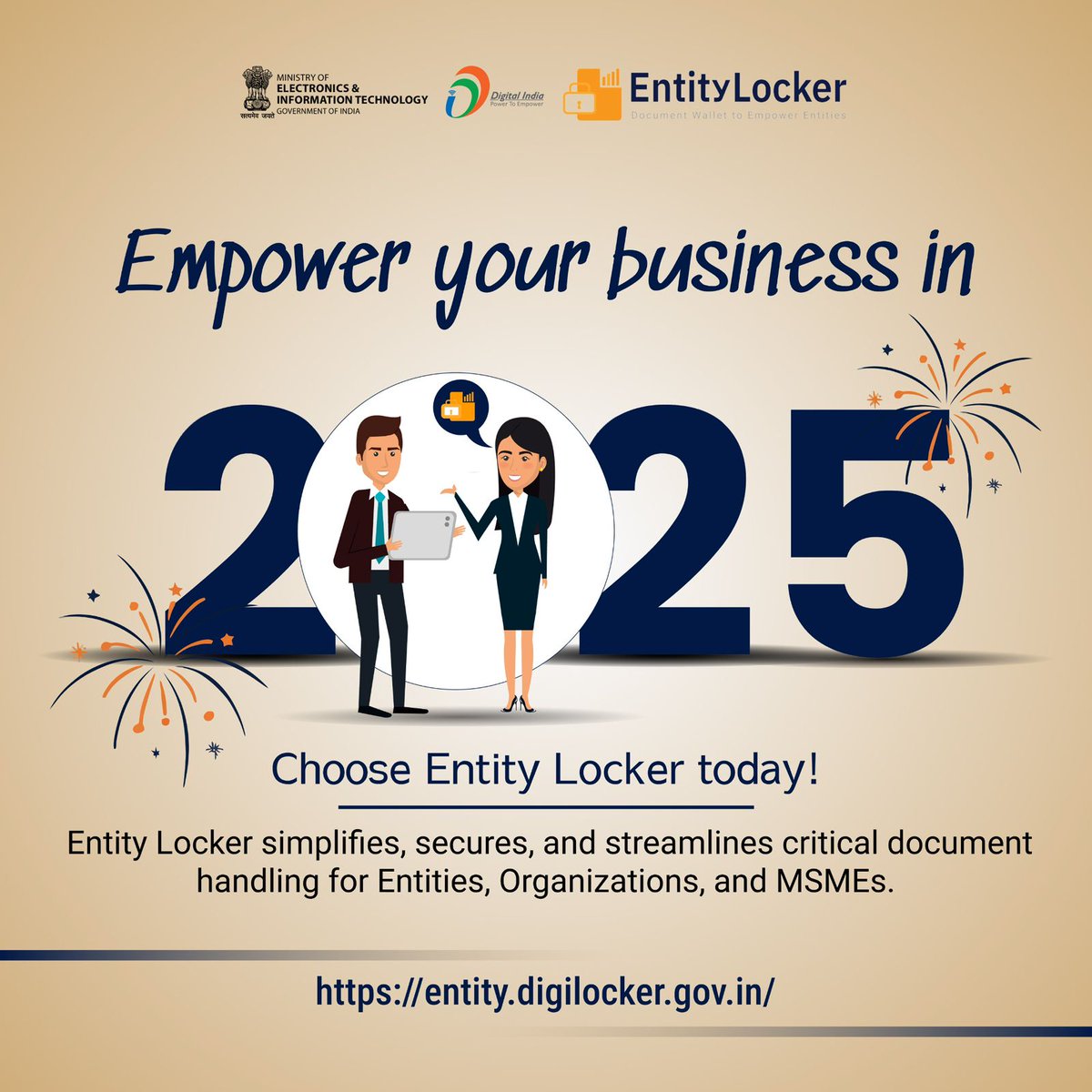 digilocker_ind's tweet image. Empowering Your Business Journey in 2025! Transform your business operations with #EntityLocker—your trusted partner for seamless, secure, and smart document management. Empower your organization and embrace a future driven by efficiency and innovation.
#HappyNewYear2025