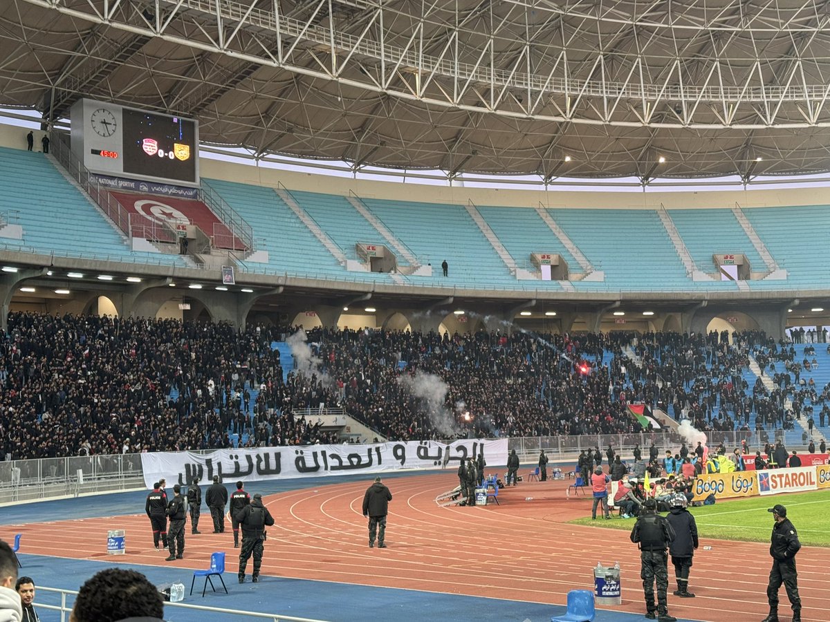 Groundhopping in Tunisia🇹🇳
Club Africain - CA Bizertin
🏆Tunisian Ligue Professionnelle 1🇹🇳
🗓️28/12/2024 16:30
🏟️Stade Hammadi Agrebi (Tunis)
🗣️25,000
#football #groundhopping #ultras #Tunisia #Tunis #ca #clubafricain #bizertin #チュニジア