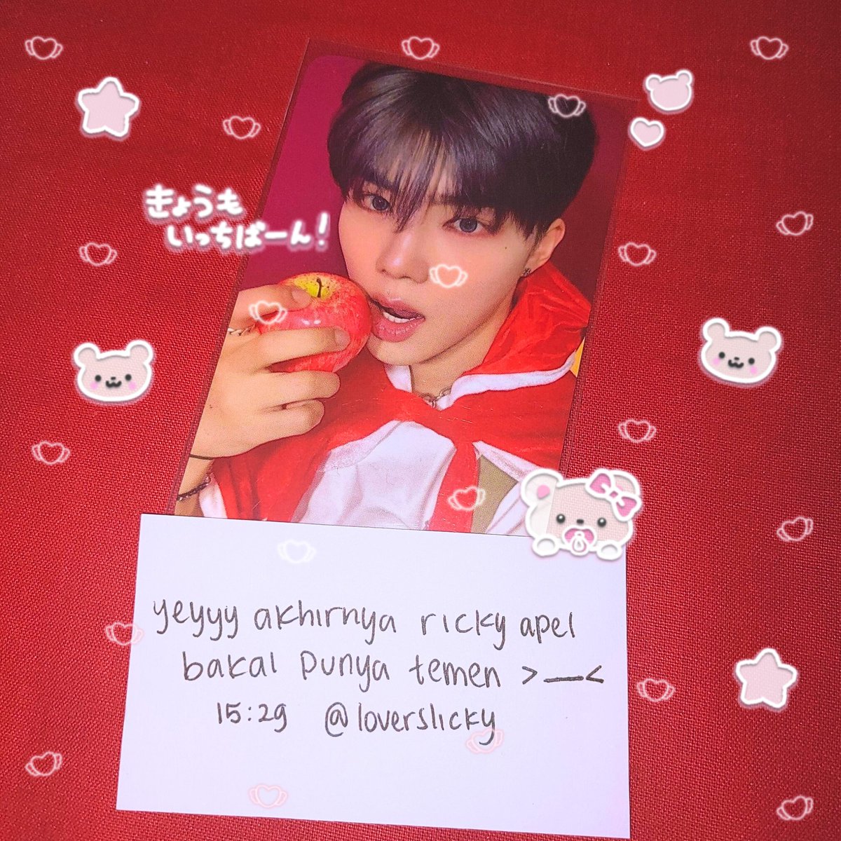 JJUPRlNCESS's tweet image. ଘ(੭*ˊᵕˋ)੭💌 today's special proof 📬* ੈ♡‧₊˚
    
   gunwook apel sebagai pembuka tahun baru 2025 🥳💥