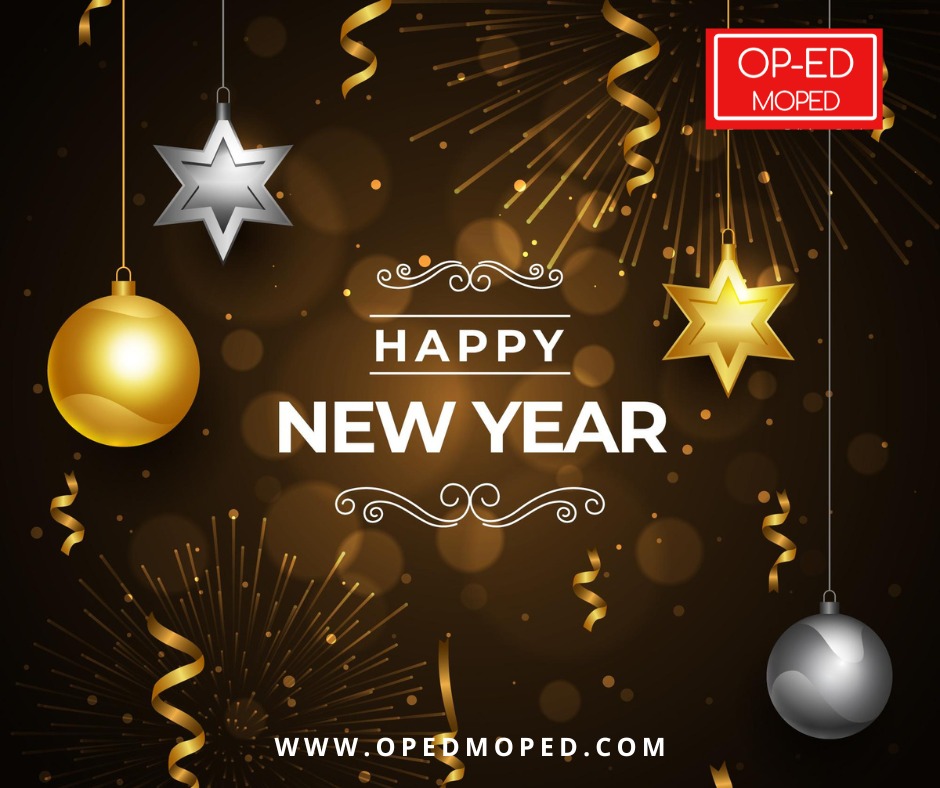 OpEdMoped's tweet photo. Wishing you a prosperous and successful New Year. May this year bring new opportunities, growth, and happiness. 
Happy New Year! https://t.co/biItrvhgwH
