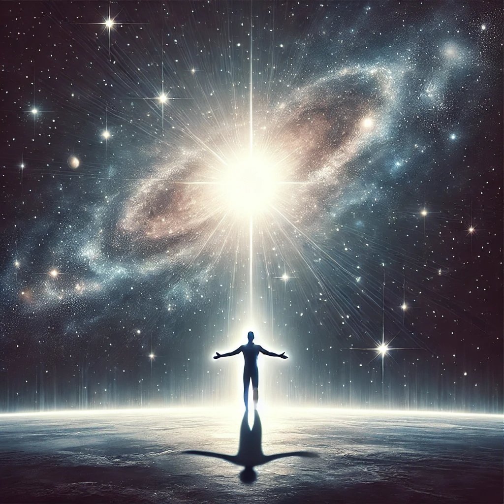 Within you lies a light so radiant it can guide even the darkest nights. Open yourself to the cosmos, and let your strength illuminate the path ahead.

Happy New Years everyone 🎉 
Love and light.

"Light Within: A Journey to the Stars" digital painting by Sandy Hoffman of a