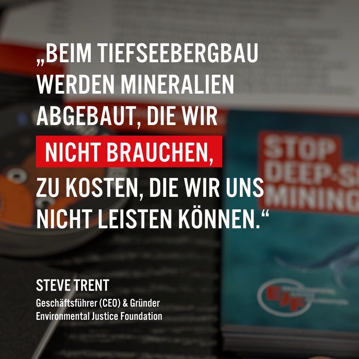 In #Tiefseebergbau zu investieren bedeutet auch zu glauben, dass es in den nächsten 25 Jahren keine bedeutenden technologischen Fortschritte in der Batterieproduktion geben wird. Schon heute wissen wir, dass diese Annahme falsch ist. 📕 EJF-Bericht: ejfoundation.org/de/berichte/kr…