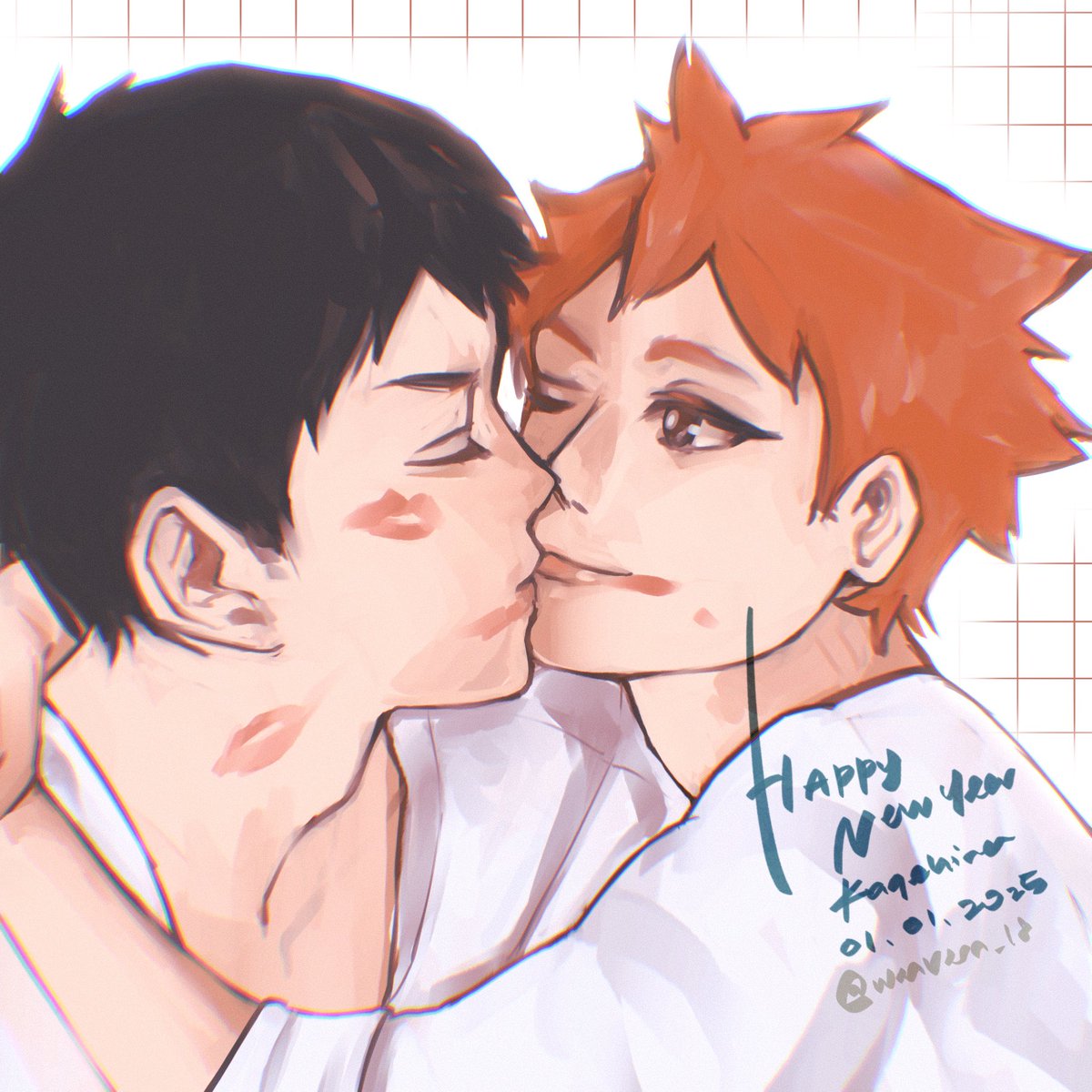 Happy New Years!👑🍊

#kagehina 
#影日