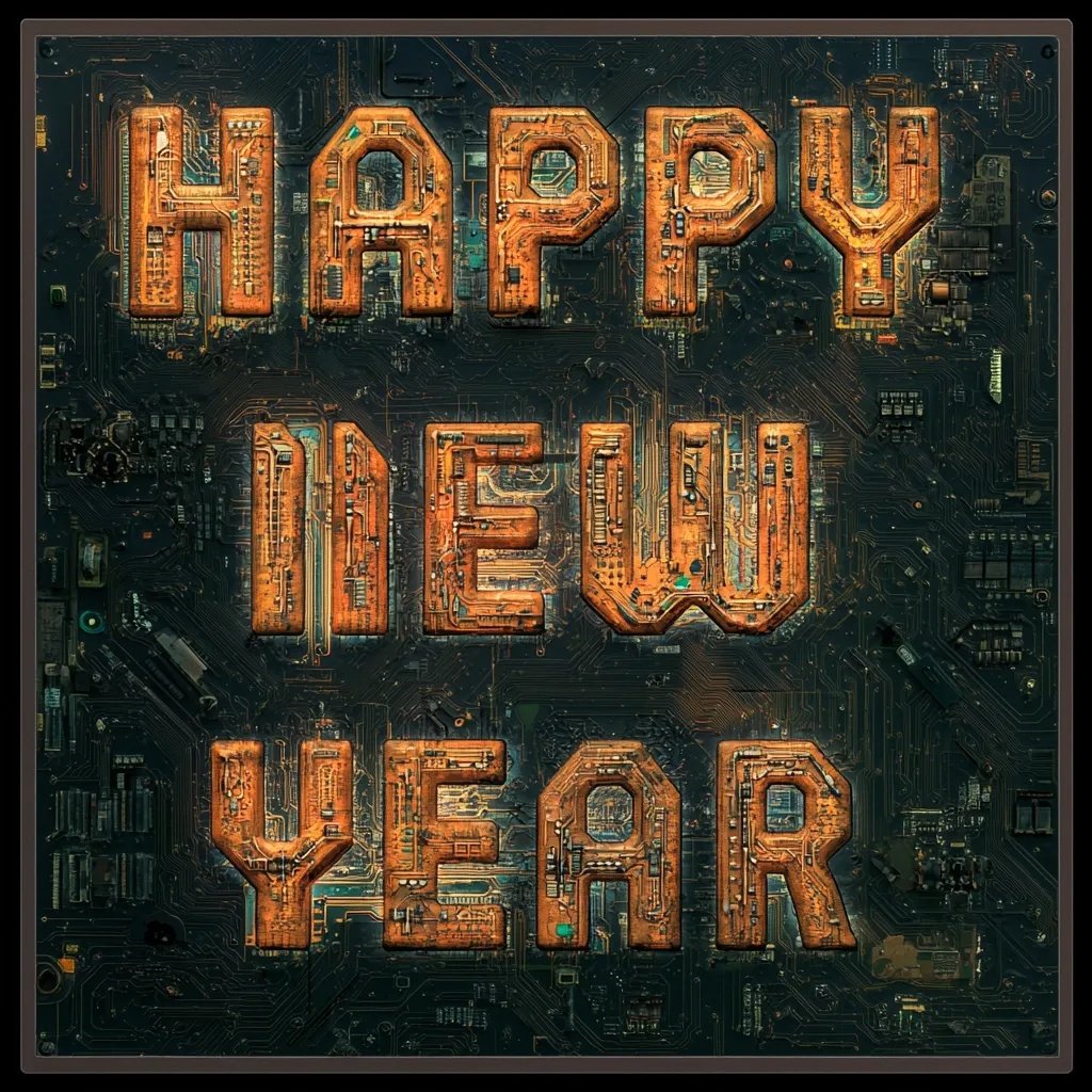 "Bonne année ! Que cette nouvelle année vous apporte tout ce que vous désirez : joie, santé, réussite et plein de moments heureux. J'espère que 2025 sera une année pleine de belles surprises et de belles rencontres. À très bientôt pour de nouvelles aventures ensemble !"