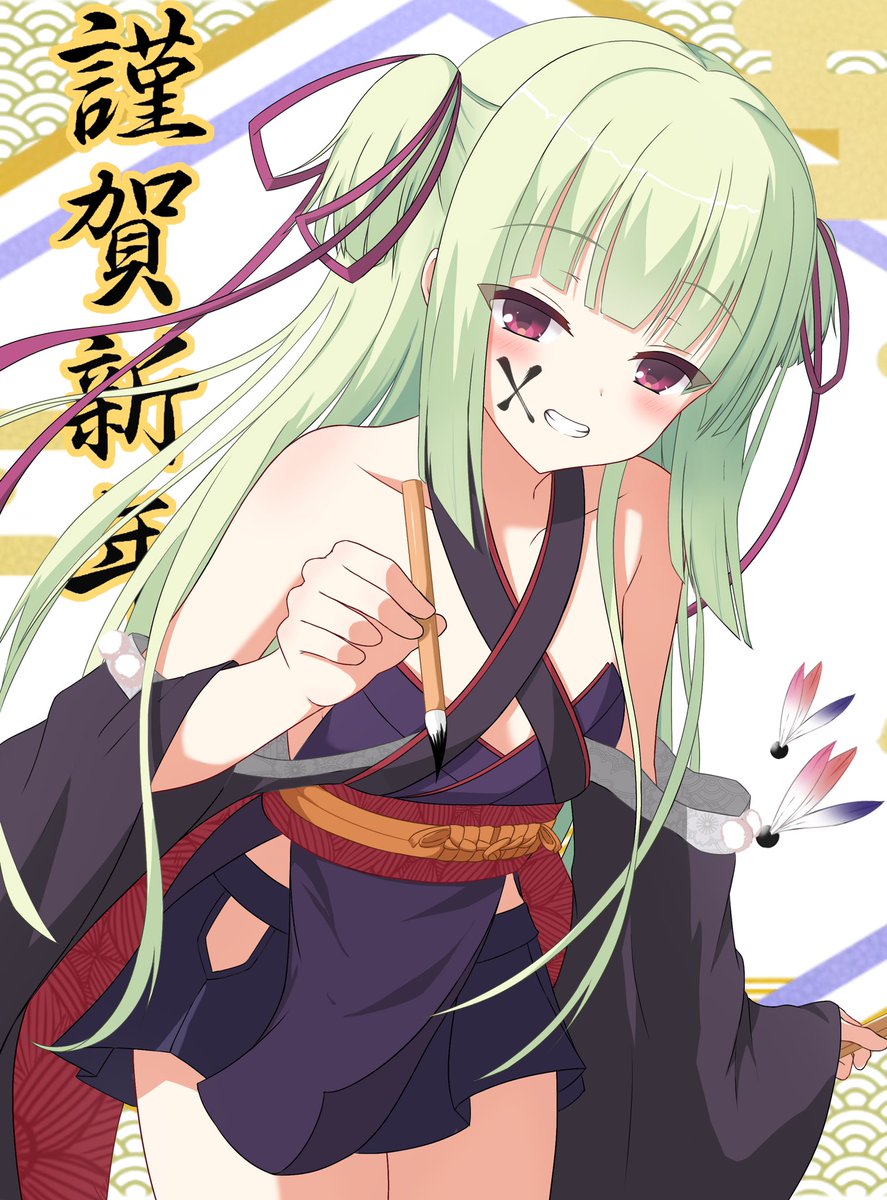 1230_mochi's tweet photo. 新年あけましておめでとうございます🎍
#千恋万花
#ムラサメ https://t.co/9x9AyLEguS