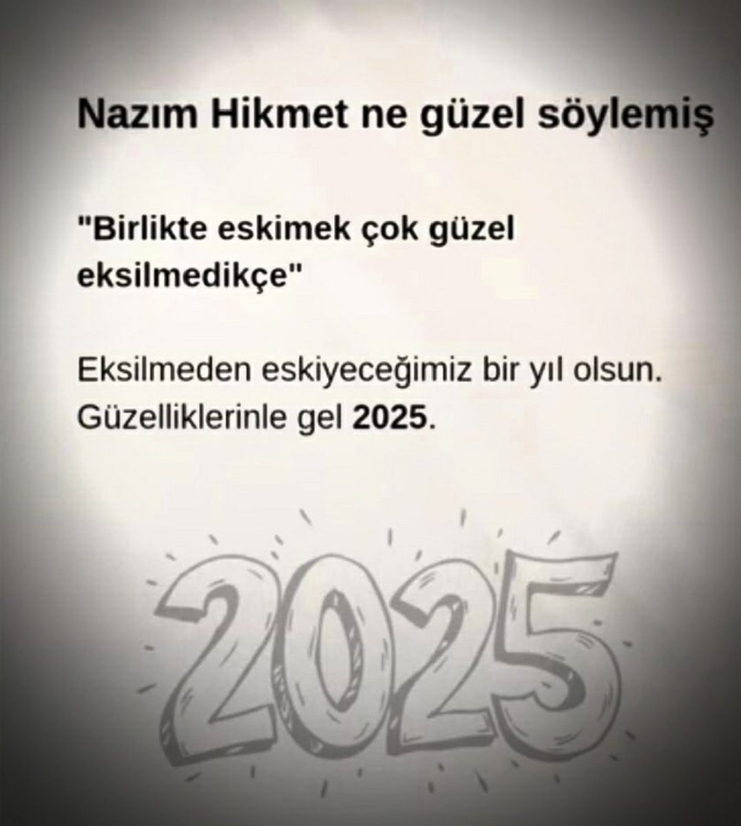 Herkese sevdikleriyle birlikte eksilmeden yaşayacağı sağlıklı, huzurlu, mutlu ve bol bereketli bir yeni yıl dilerim 🍀💗