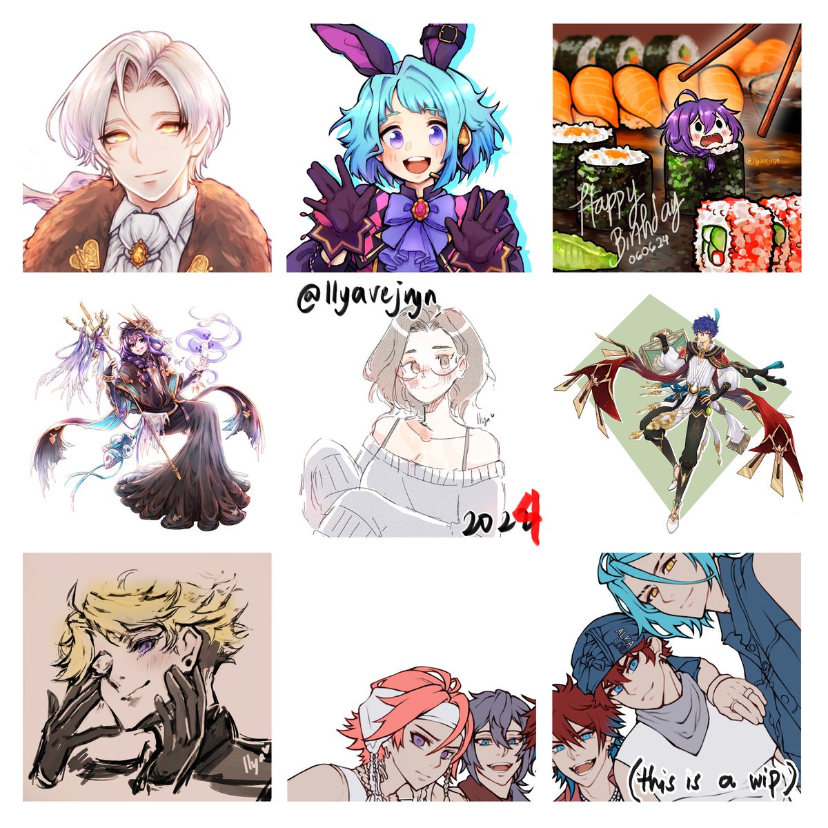 llyavejryn's tweet photo. #artvsartists2024
Tad late cuz hectic December 💀
My 2024 was filled w/ enstars brainrot so yeah (ノ)ω(ヾ)

anw, happy new year!!
I'll try to stay alive this year and post some more ＼＼\٩(๑`^´๑)۶//／／ https://t.co/H0yzLqzE6F