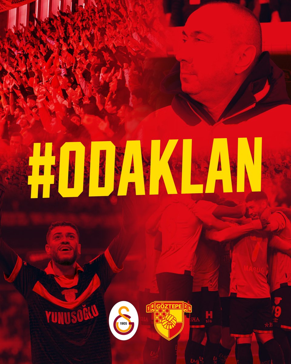 Şehrin için, 
Taraftarın için, 
Hedefin için,
Sarı ve Kırmızının bir tek sana yakıştığını kanıtlamak için,
Avrupa için #ODAKLAN!💛❤️🐦‍🔥

#Göztepe