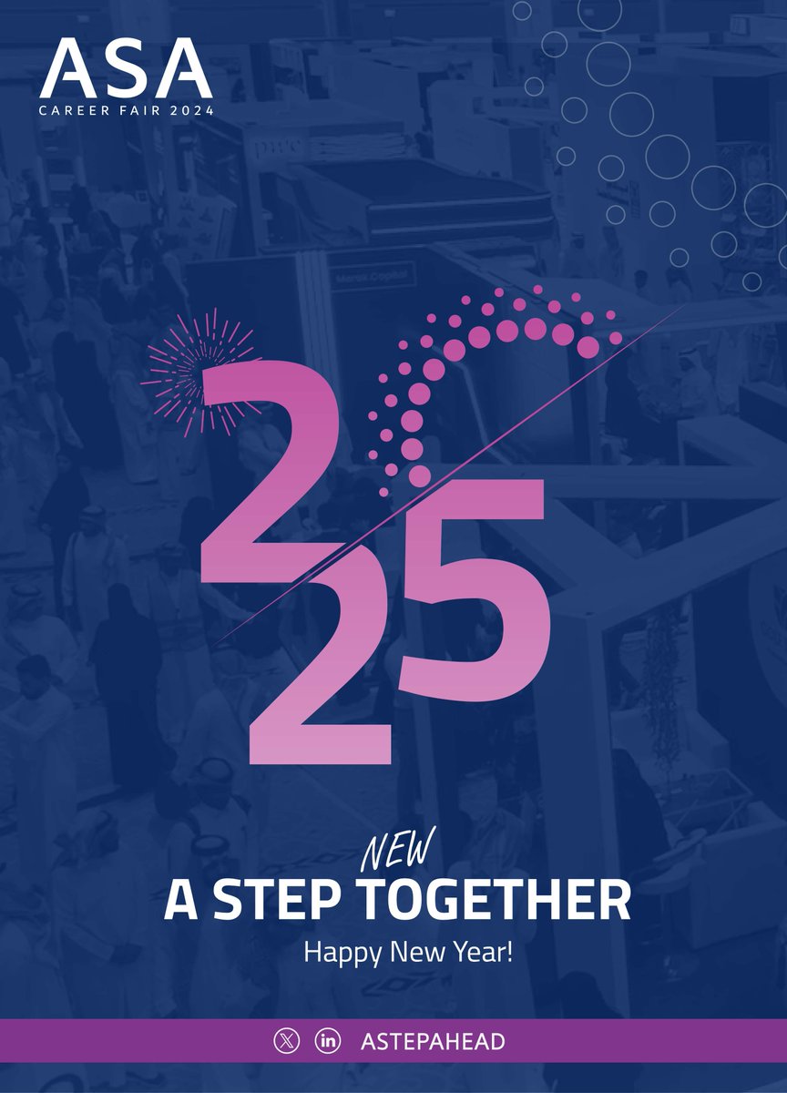 لنبدأ عام 2025 بخطوات جديدة نحو المستقبل .. سنة جديدة سعيدة للجميع!

#عام_سعيد_٢٠٢٥ 
#عام_2025