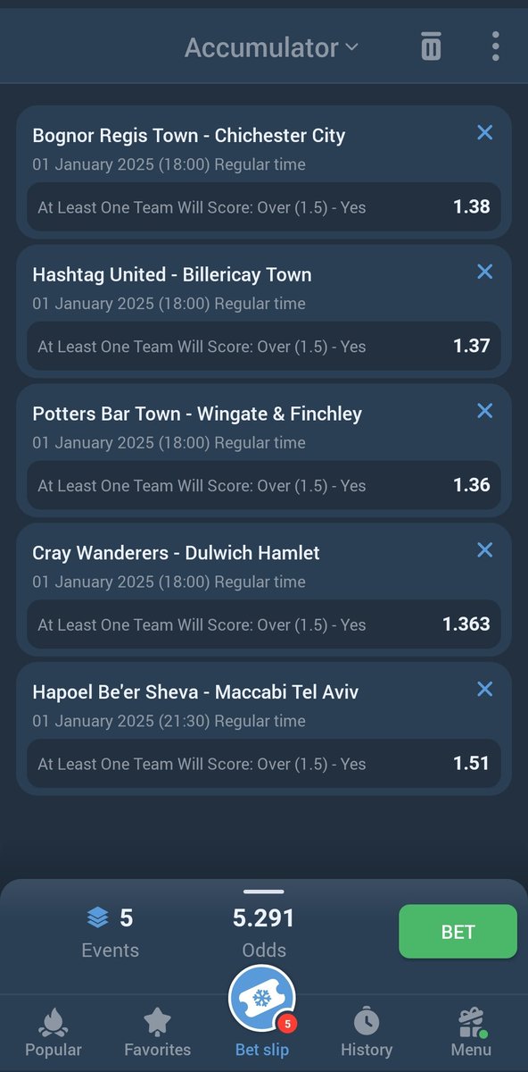 bradjrr's tweet image. 5 ODDS. 

You can play it as over 2.5 also

Global code -U58P7

Gamble responsibly!

Register ✍️ shortclck.com/gabrielmo

Promocode:GABRIELMO