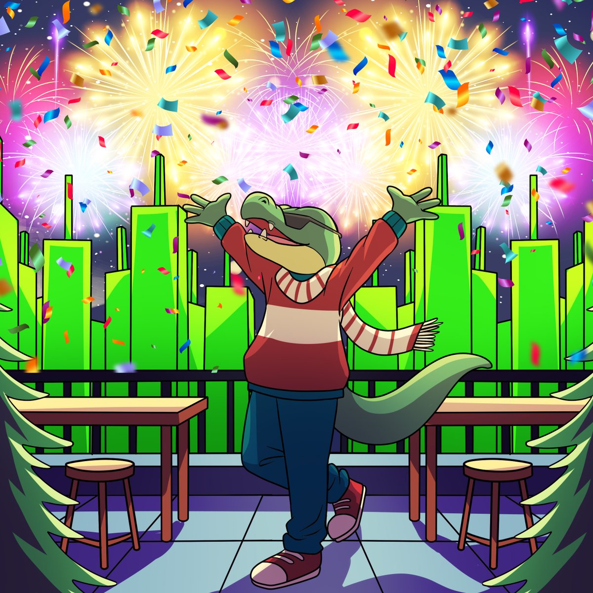 Wallygator_ETH's tweet photo. The year has come to an end. 2024 was a good year for the crypto space, and marked the birth of $WALLY. 
We couldn’t be happier with the progress we have made so far in such a short time.

Saying we’re excited for 2025 would be an understatement. With a whole new year in front of us, we can’t wait to see how far we can bring this project. 🎆🎇

Enjoy the last moments of 2024, and get ready for a crazy 2025! 🍾🥂

Let's Get It WALLY FAM!!! 🐊💪