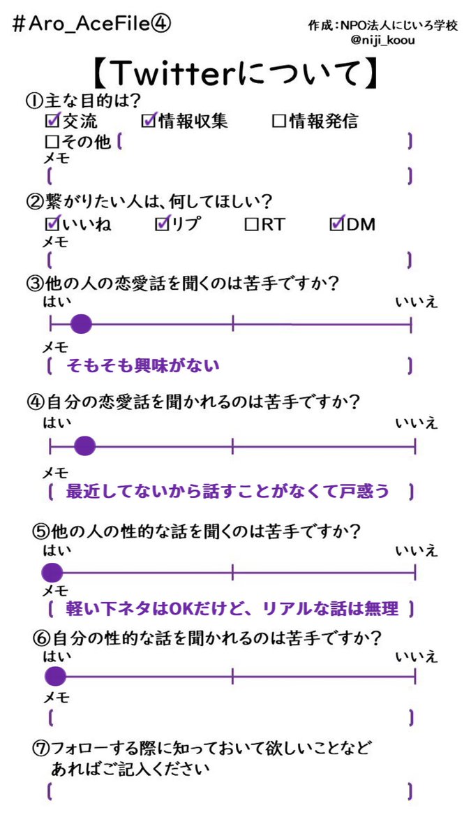 enatoha's tweet photo. ここのところ、ちょっと考えが変わってきたかなと思ってきたので更新。
今年もよろしくお願いします🙇♀️
#AceFile2
#ノンセクシャル
#ノンセク https://t.co/Tnsp3o9KpX