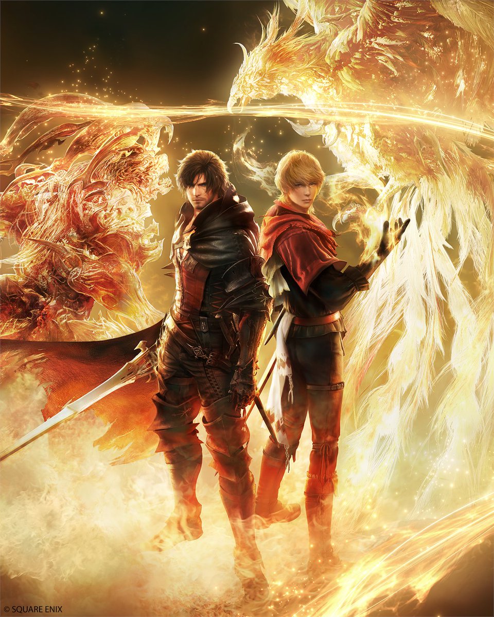 finalfantasyxvi's tweet image. Happy New Year from Clive, Joshua and the rest of the Final Fantasy XVI team! 🔥

Thank you for your support last year, and we look forward to your continued support for #FF16 in 2025!
