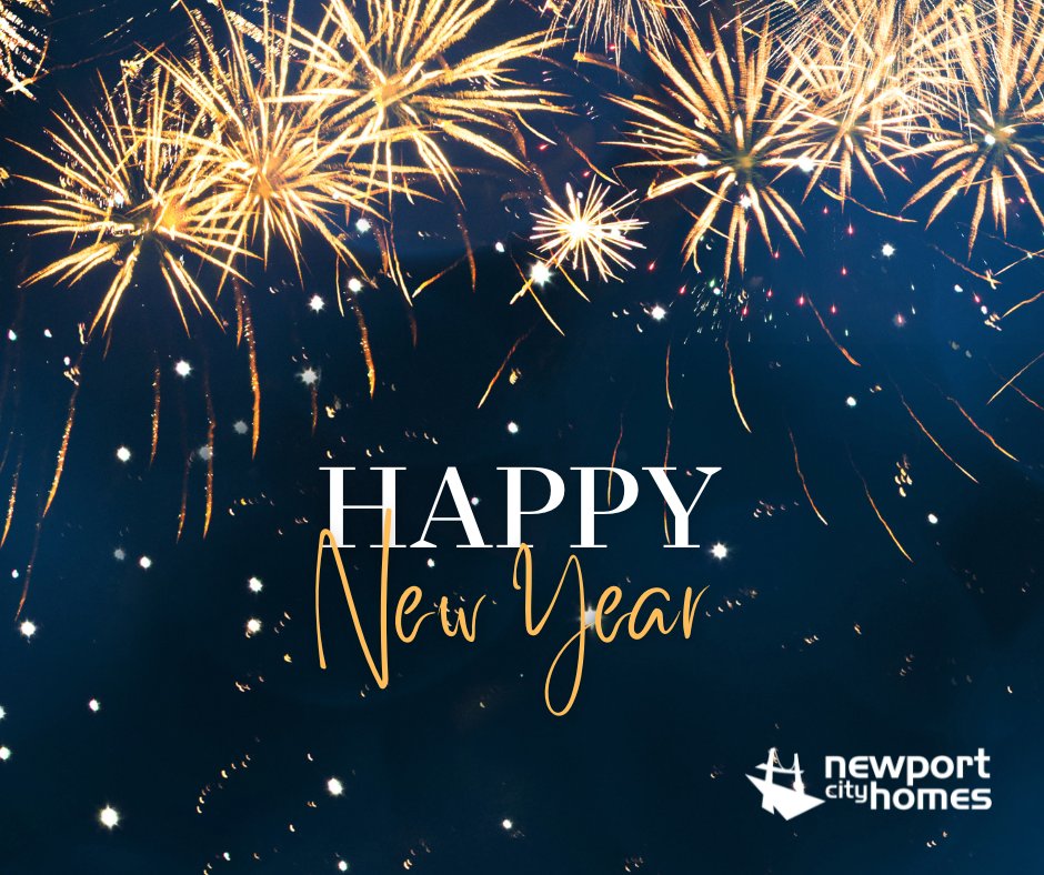 🎉 Happy New Year! 🎉
 
Wishing all of our customers, communities, colleagues and partners a very Happy New Year from everyone at Newport City Homes!