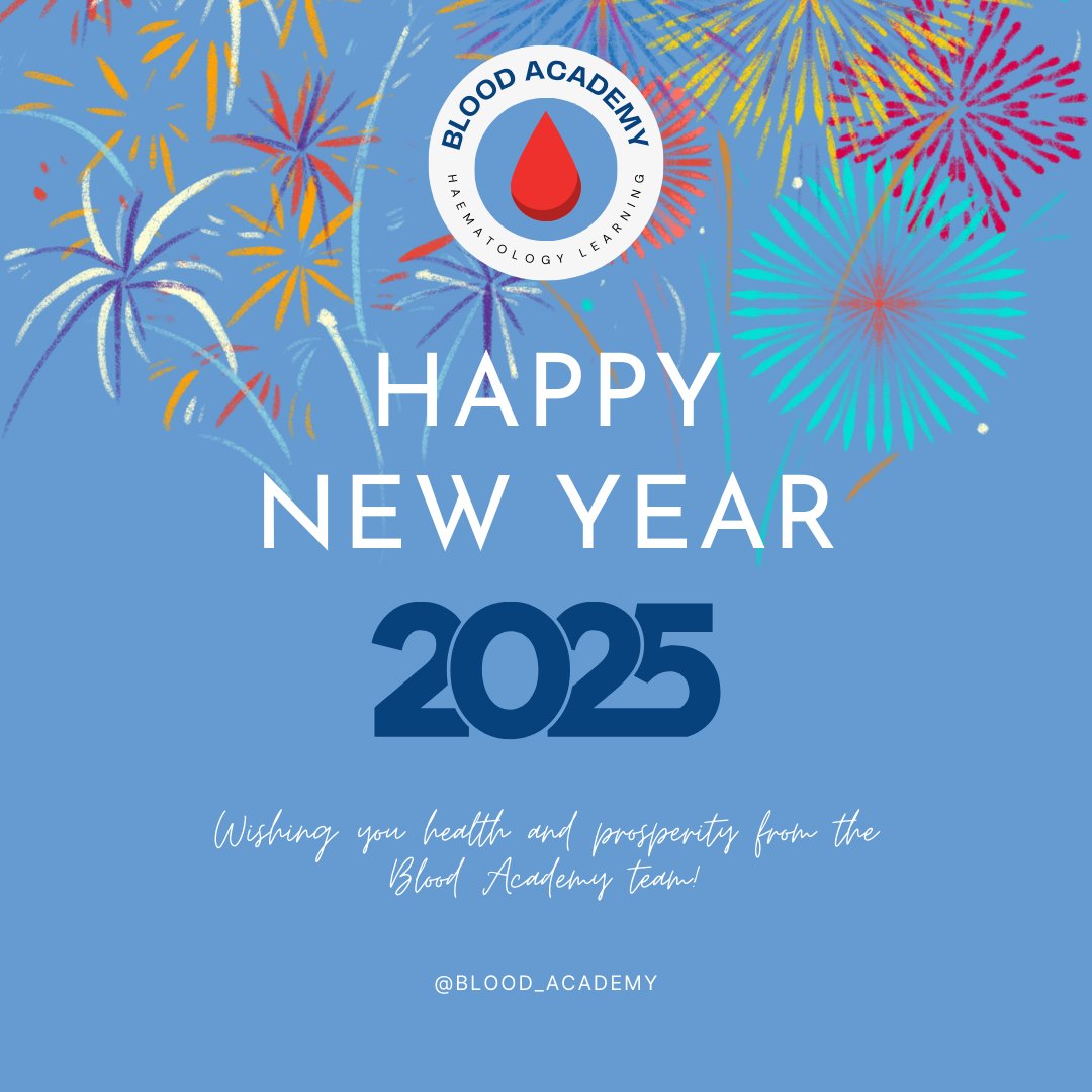 Happy New Year 2025! 🥳✨

As we enter another year, we at Blood Academy want to thank you for your unwavering support. Your engagement fuels our journey towards excellence in haematology education.

Here's to a year filled with health and prosperity!

#BloodAcademy