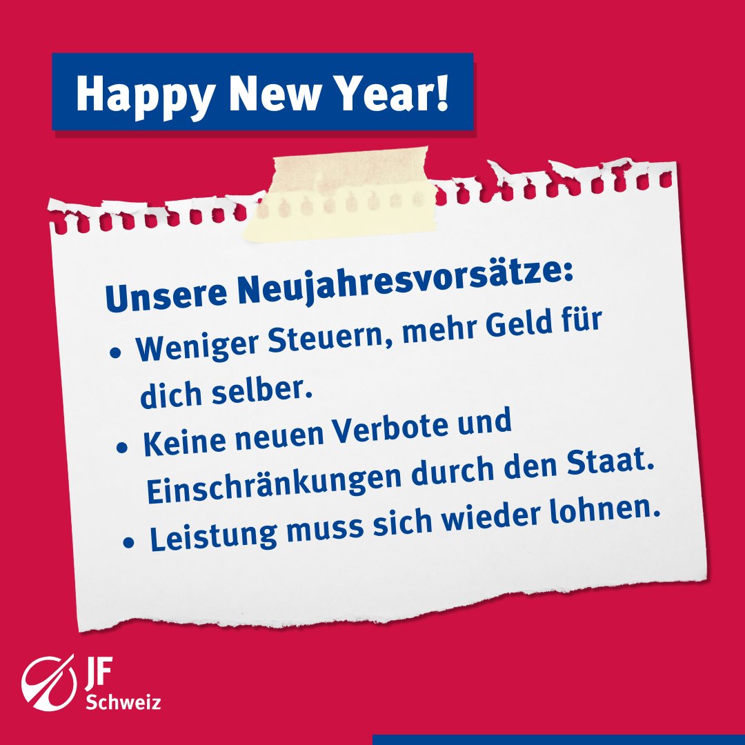 Setze dich im nächsten Jahr gemeinsam mit uns für deine Freiheiten ein 💪🏻 Werde jetzt Mitglied: jungfreisinnige.ch/mitglied-werde…