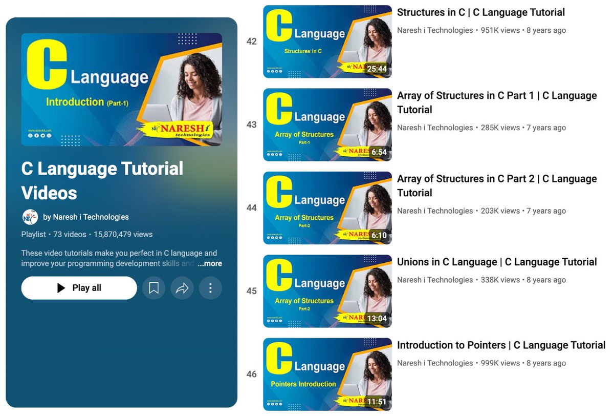 swapnakpanda's tweet image. - Git is in C
- Vim is in C
- Linux is in C
- macOS is in C
- MySQL is in C
- CPython is in C
- Windows is in C
- Photoshop/GIMP in C

In 2025, are you still searching from where to learn C?