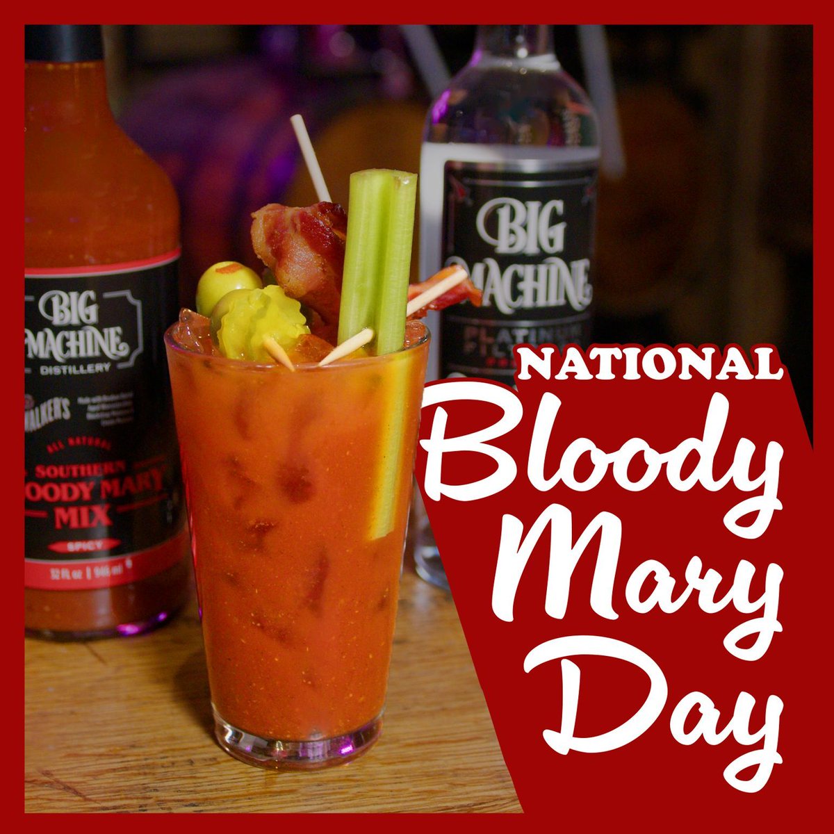 Good morning! Happy National Bloody Mary Day! 

➡️ Award Winning Platinum Filtered Vodka: Check ✅ 
➡️ Our Own Delicious Bloody Mary Mix: Check ✅ 
➡️ Bottomless Bloody Marys at Brunch: Check ✅ 

#nationalbloodymaryday