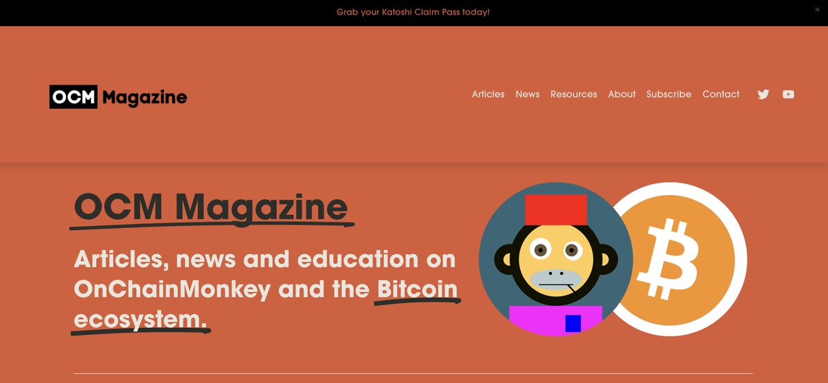 OCM Magazine 🐵 (@ocmmagazine) on Twitter photo New year, new look 👀
OCM Magazine has gotten a facelift for 2025.
Feel free to subscribe for articles, news and education on <a href="/OnChainMonkey/">OnChainMonkey®</a> and the Bitcoin ecosystem.
🟧 🐵 New year, new look 👀
OCM Magazine has gotten a facelift for 2025.
Feel free to subscribe for articles, news and education on <a href="/OnChainMonkey/">OnChainMonkey®</a> and the Bitcoin ecosystem.
🟧 🐵