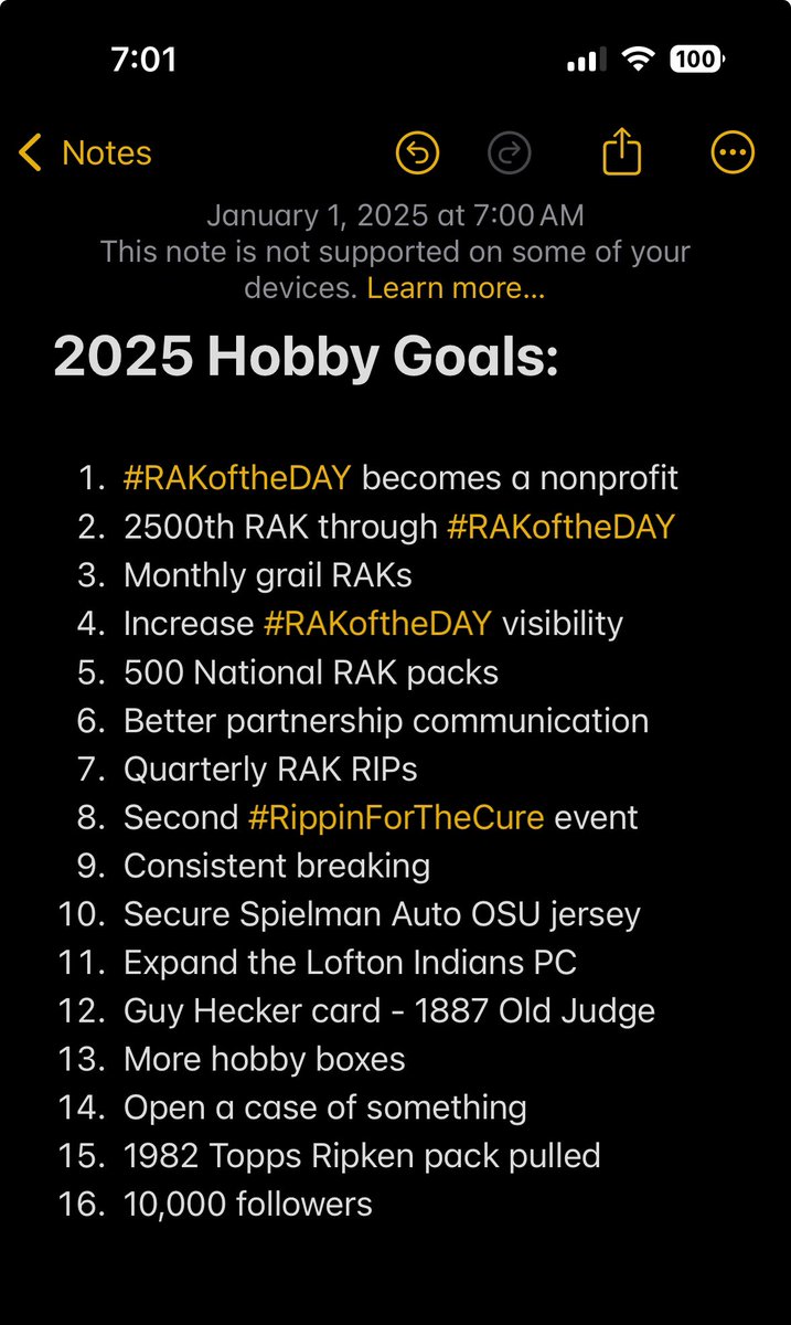 eshecker's tweet image. Happy New Year from #RAKoftheDAY!
Today begins the five year anniversary of this amazing journey, thank you all. Let’s kickoff the year by sharing our goals for 2025 and this thing kicked off right. Share all day and don’t be afraid to shoot your shot!