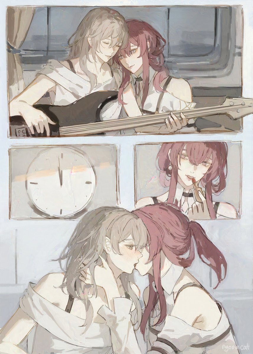 nyooomcat's tweet photo. new year's #kafstel #HonkaiStarRail https://t.co/d0XrPqum7t