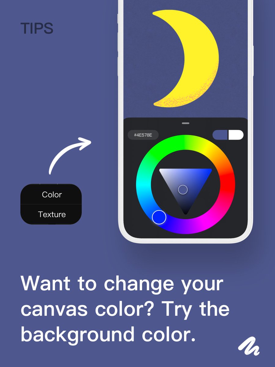 PofiBrush's tweet photo. Want to change your canvas color?
Try the background color！
#PofiBrush #drawingapp #art https://t.co/64mIal9eR8