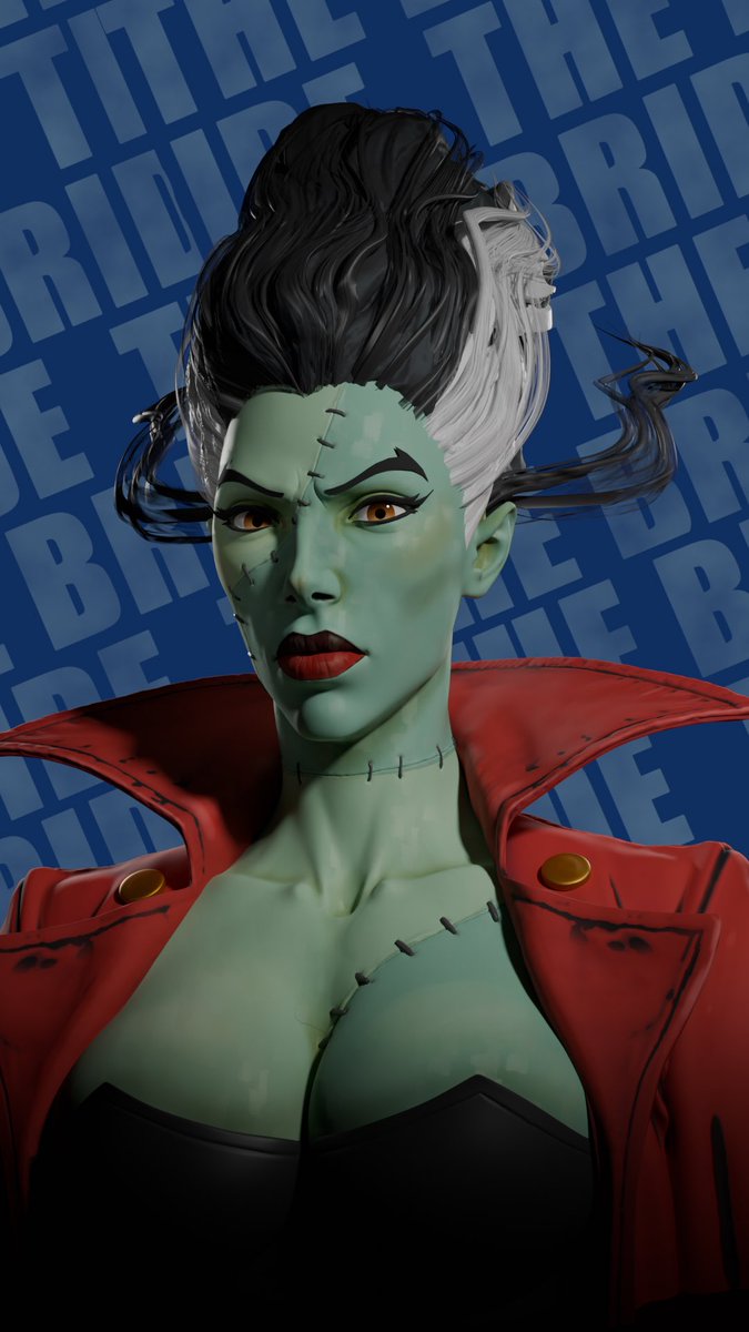 Been enjoying #CreatureCommandos a lot. So made a quick Bride.