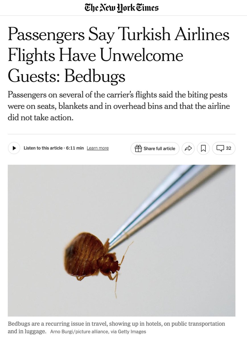 JunkScience's tweet photo. Travellers and airlines are transporting bedbugs around the world. We ought to be using insecticides to combat this problem, but junk science-fueled anti-pesticide hysteria makes this very difficult and expensive -- so it's not done. 

https://t.co/0XqwA8wmwd https://t.co/xRX7myjWkW