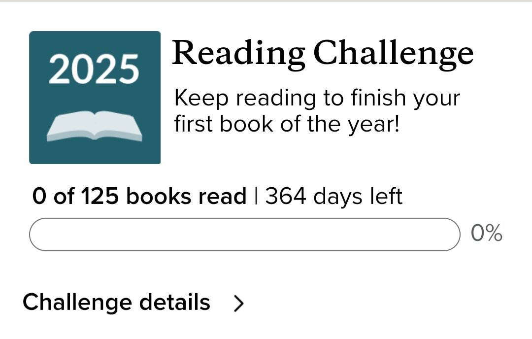 GardenofVirgo's tweet image. Day 1 of 365

- Goal: 125 📚

A few reading challenges/prompts to help along the way

Fun fact: I&apos;ve never completed the A-Z challenge; not even in the years that I&apos;ve read 200 books. So, we&apos;ll try to do the impossible 😂

#Goodreads #readingchallenge #BookChallenges #BlackReads