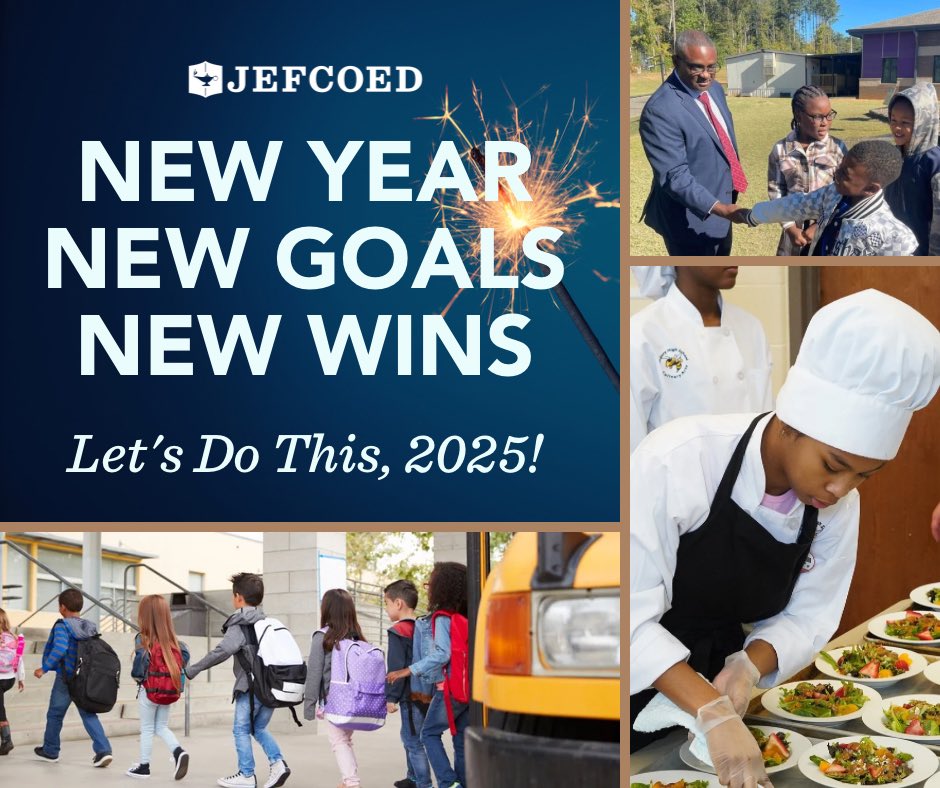 Happy New Year, JEFCOED family! 🎇
2025 is here, and we’re ready to accomplish our goals and celebrate big wins together. Let’s make this year one to remember! 

 #happynewyear2025