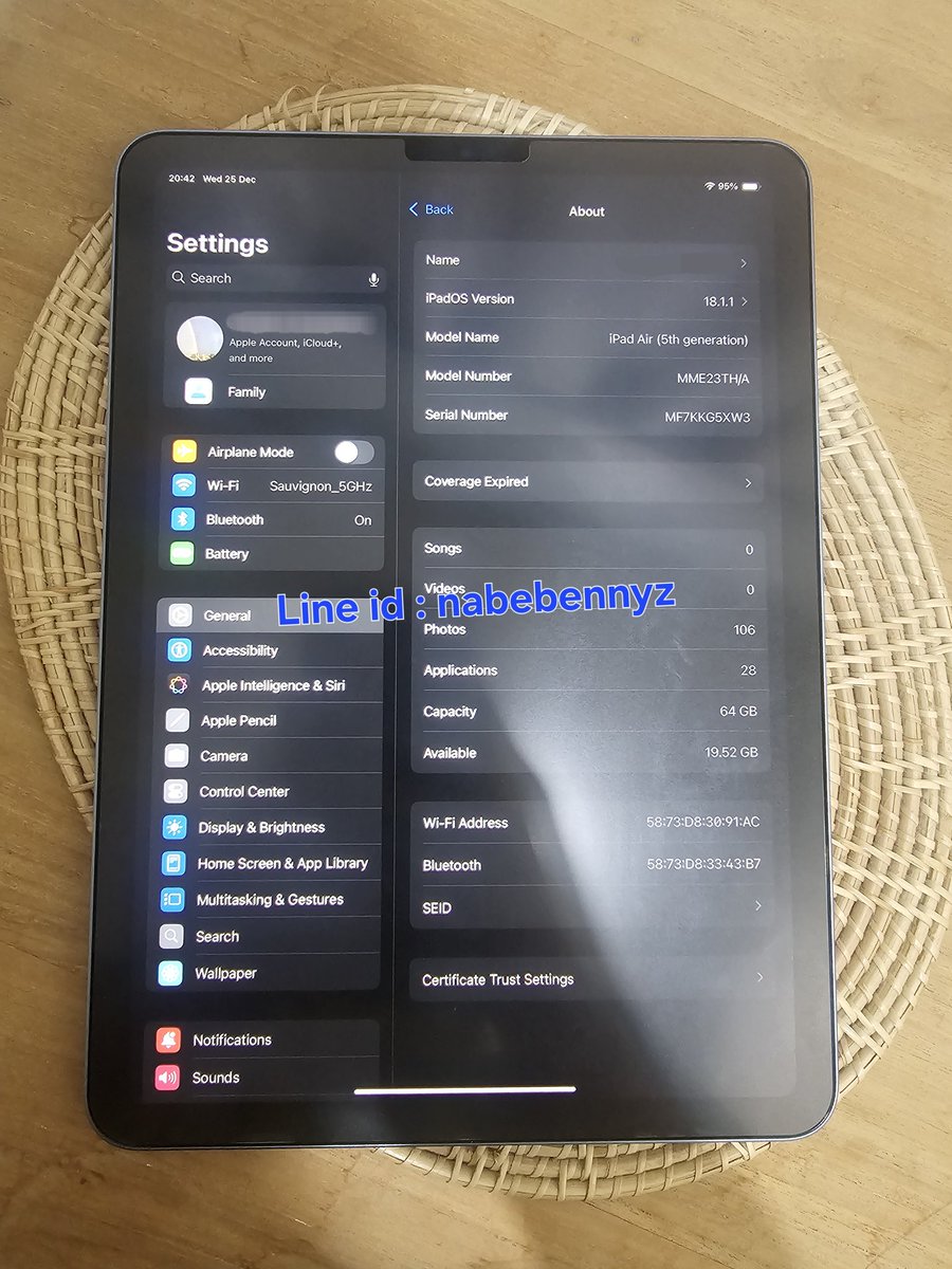 hahanneull's tweet photo. 🎄 ขาย iPad Air5 Wifi 64gb (สีม่วง) 🎀
(เครื่องศูนย์ไทย)
🎀 อุปกรณ์ ; กล่อง +  สายชาร์จ + เคส
+ Apple pencil 2
💸 ราคา 15,000฿ จัดส่ง/ นัดรับ กทม.
 👾 สนใจสอบถาม ขอดูเพิ่มเติมทาง DM 
#ipad #apple #ไอแพด #ipadมือสอง #ipadair5 #ipadair5มือสอง #มือสอง #iPadเพื่อการศึกษา #ไอแพดมือสอง https://t.co/9mxIaXUKpG