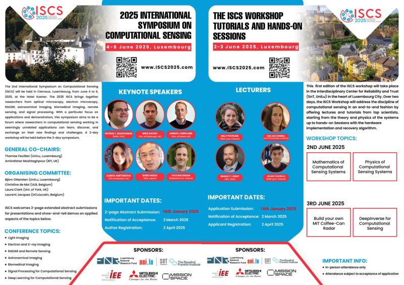 🎉 Happy New Year! Gudde Rutsch! 🎉
Just two weeks left to submit your contributions for #ISCS2025, happening in June 2025 in beautiful #Luxembourg! 🌟
📅 Deadline: 16 Jan. 2025
🚀 Featuring a 2-day summer school &amp; a 3-day symposium.

🔗 Learn more: ISCS2025.com