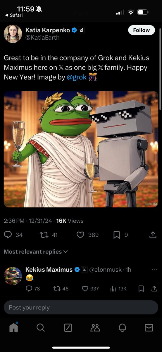 <a href="/tvbzify/">tab</a> What if Elon names grok grokeus maximus next 😂

$GM <a href="/tvbzify/">tab</a> 

D1fdNWNWEVrohVRwiCATUe3JEagZ1majqPSWUgWtpump