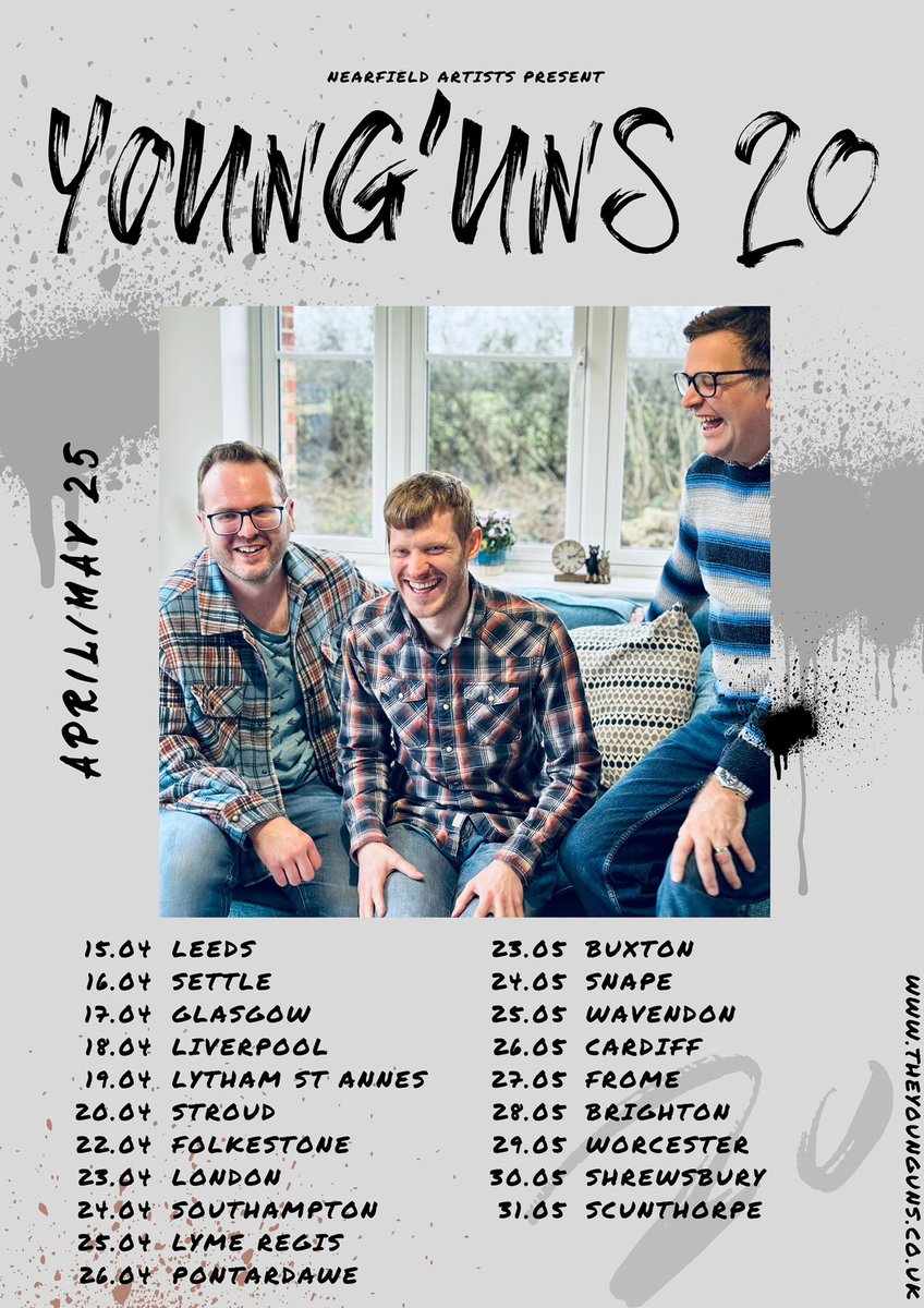 The Young'uns (@theyoungunstrio) on Twitter photo Happy New Year! Hopefully see you in 2025 for our 20th anniversary featuring songs from the past 20 years <a href="/UnionChapelUK/">Union Chapel London</a> <a href="/CityVarieties/">City Varieties Music Hall</a> <a href="/vichallsettle/">settlevictoriahall</a> <a href="/OranMorGlasgow/">Ćran Mór</a> <a href="/TungAuditorium/">The Tung Auditorium</a> <a href="/LoveLowther/">Love Lowther</a> <a href="/stroud_sub/">The Sub Rooms</a> <a href="/Quarterhouse_UK/">Folkestone Quarterhouse</a> <a href="/TurnerSims/">Turner Sims</a> <a href="/marinetheatre/">Marine Theatre Lyme Regis</a> <a href="/PontardaweArts/">Pontardawe Arts Centre</a> Happy New Year! Hopefully see you in 2025 for our 20th anniversary featuring songs from the past 20 years <a href="/UnionChapelUK/">Union Chapel London</a> <a href="/CityVarieties/">City Varieties Music Hall</a> <a href="/vichallsettle/">settlevictoriahall</a> <a href="/OranMorGlasgow/">Ćran Mór</a> <a href="/TungAuditorium/">The Tung Auditorium</a> <a href="/LoveLowther/">Love Lowther</a> <a href="/stroud_sub/">The Sub Rooms</a> <a href="/Quarterhouse_UK/">Folkestone Quarterhouse</a> <a href="/TurnerSims/">Turner Sims</a> <a href="/marinetheatre/">Marine Theatre Lyme Regis</a> <a href="/PontardaweArts/">Pontardawe Arts Centre</a>