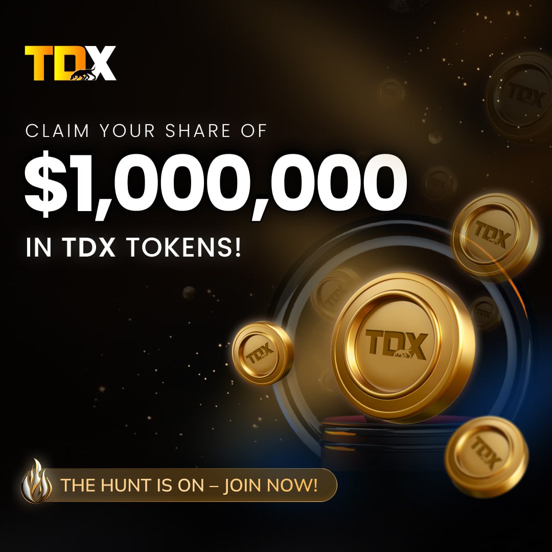crypto4li's tweet photo. 🚨 BIG NEWS! @TDXbiz is giving away 1 Million $TDX Tokens and YOU could be the next winner! 💰

🔥 Simple tasks = Massive rewards 🏆. I’m already earning—don’t wait to join the fun!

👉 Join here: https://t.co/4vmBU222Bm

#Giveaways #Airdrop #TDXGiveaway https://t.co/axcsj32Eej