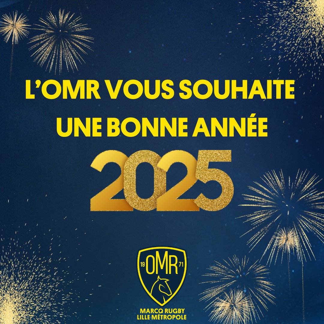L'OMR vous présente ses meilleurs vœux pour cette nouvelle année, en espérant partager de nouveau des moments forts avec vous ! 💛💙