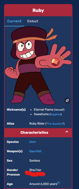 ArtyAbel's tweet photo. @Niko77509090 @MorganaChad @mattxiv I, too, thought that Ruby is a he/him when I was younger lol https://t.co/c7AbTeQjMB