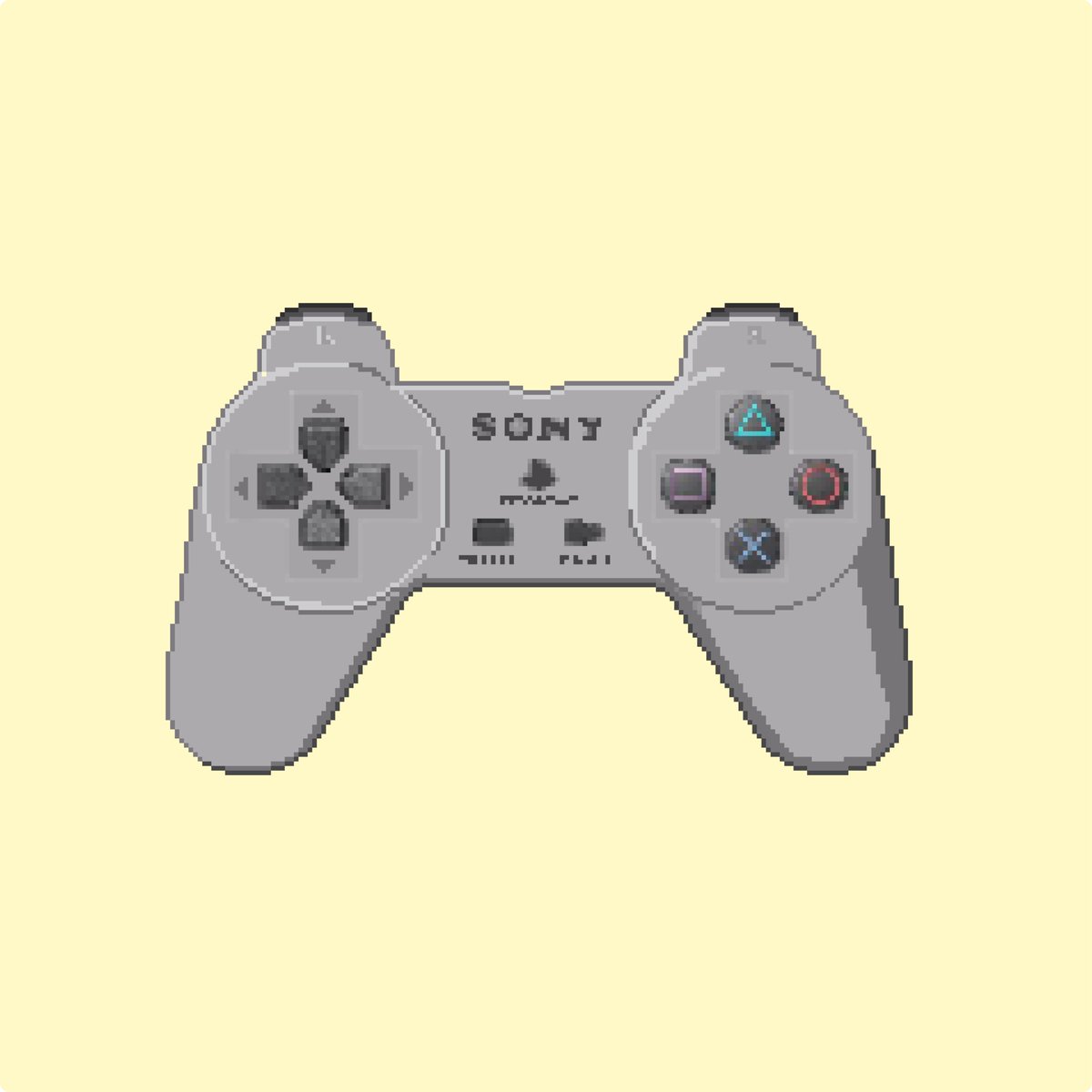 NvdmKim's tweet photo. Ps1 Joystick Pixel Art🎮🧩#aseprite#pixelartwork #artistsoninstagram #pixelartsociety #game #playstation #playstation1 #sony #ps1 https://t.co/SGZcaiRLyi