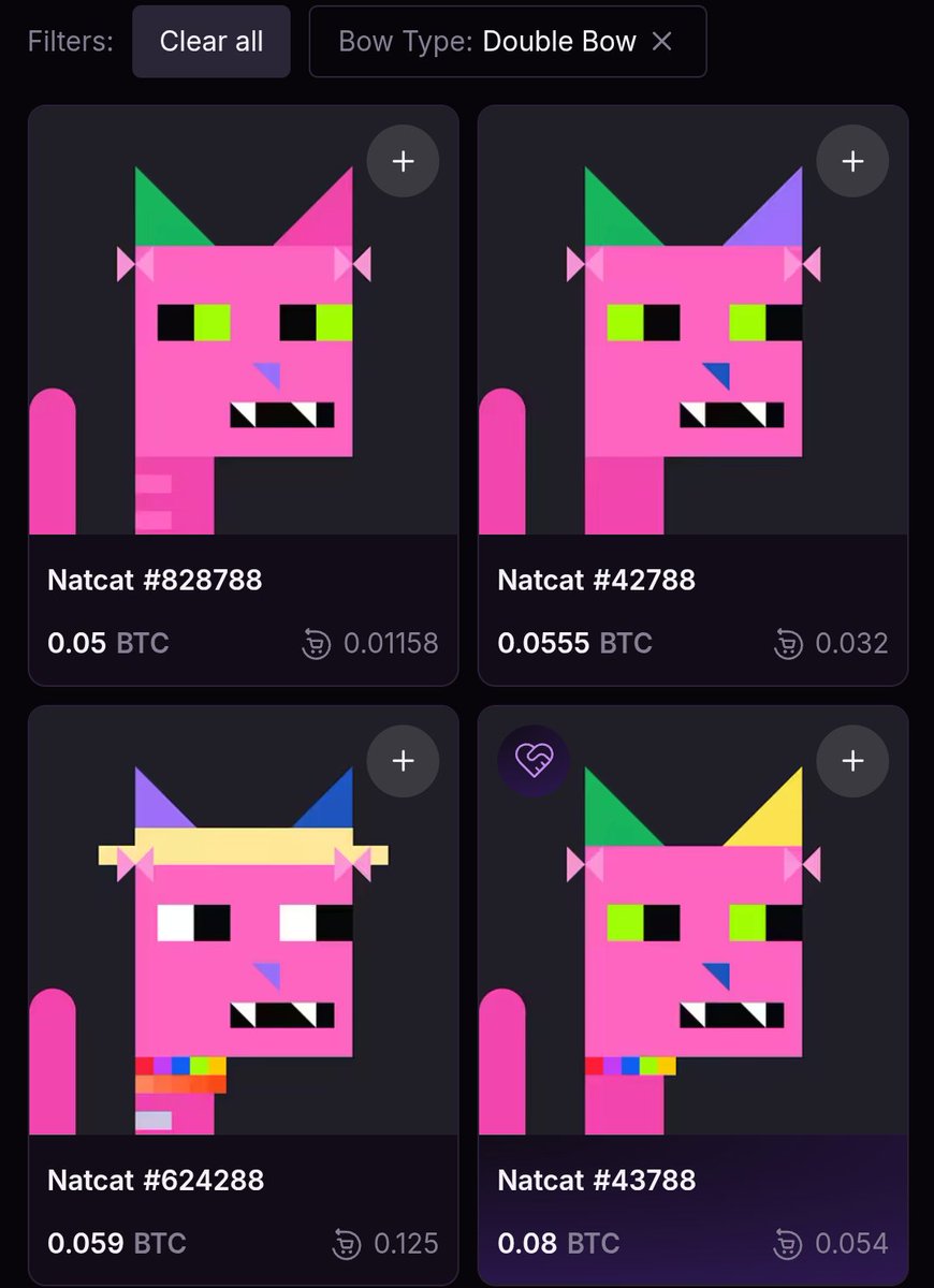 Al4Ass_btc's tweet image. Double Bow now at .05 FP 😱🫶