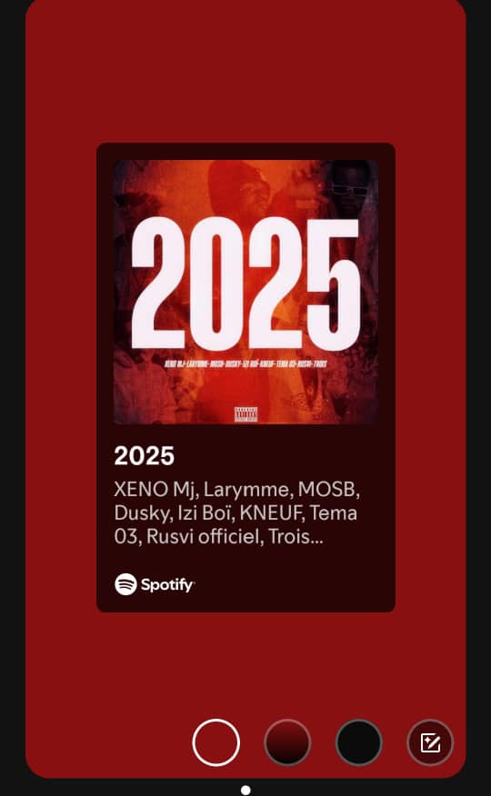 Yo le Gang commençons une nouvelle année en musique

Retrouvez mon couplet sur le cypher "2025" de XENO Mj 🔪 pour déjà vous donnez la couleur

Streamez sur Spotify 👇🏾
open.spotify.com/track/5DTL9UeM…

2025 ON EST LA 🎯